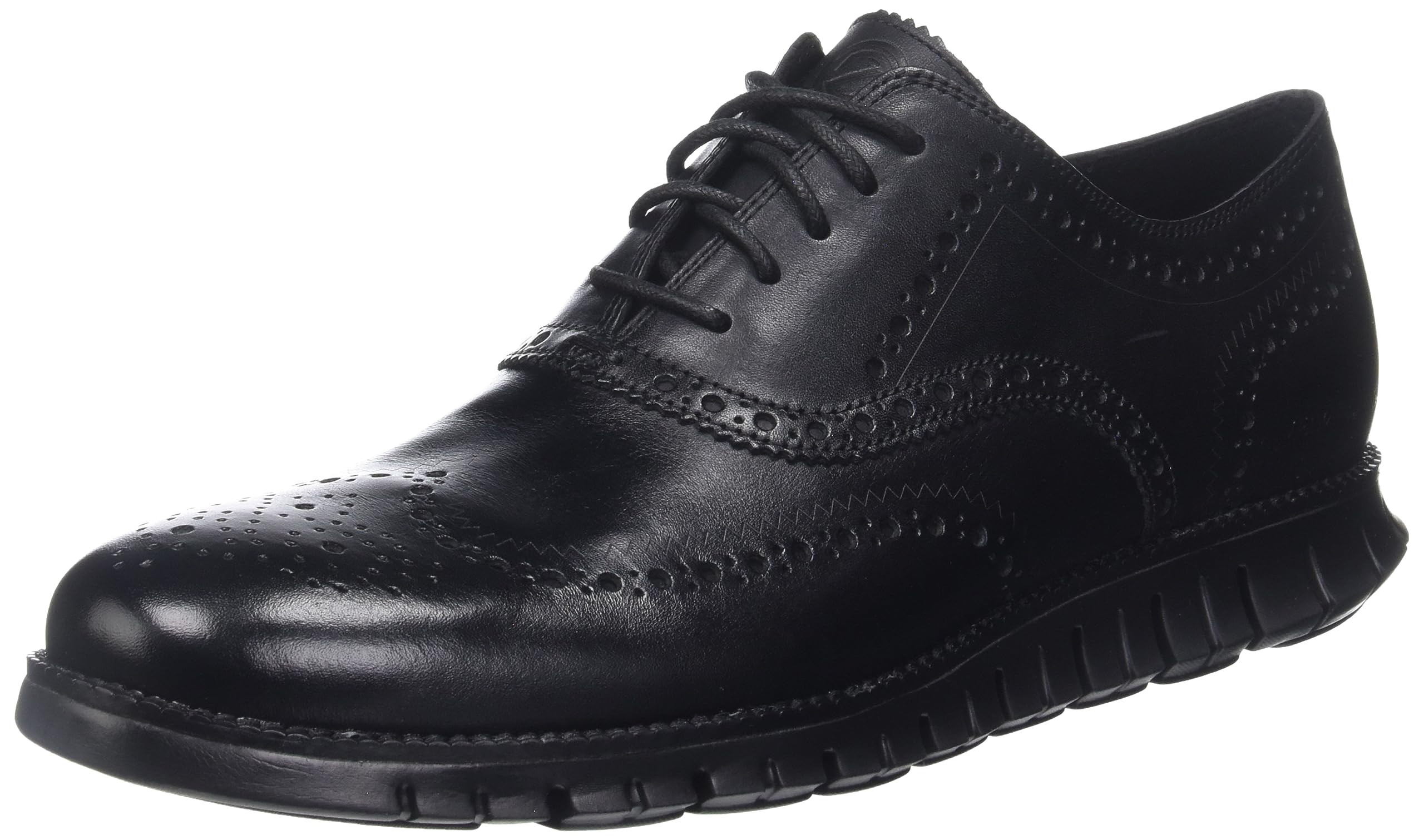 Cole Haan Sapato Oxford masculino Zerogrand Wing Ox Leather, Preto